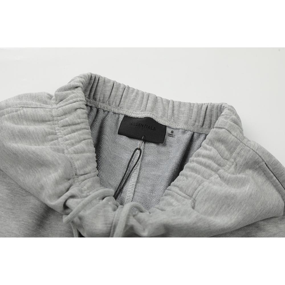 Fear of God Pantaloncini da ginnastica Essentials con stampa di lettere curve Unisex Oversize Cotone Coulisse Vita Elastica Streetwear Casual Sportivi Pantaloncini al Ginocchio