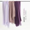 Retro Imitation Cotton Linen Scarf Solid Color Simple Sun Protection Shawl Women's High-end Silk Headscarf Wholesale Cross-border