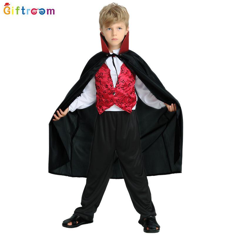 Halloween Majestic Boys Vampire Costume With Elegant Design Suitable For All Occasions And High Fabric Quality