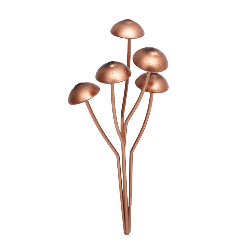

1/2/3Pcs Mushroom-Shaped Metal Garden Stake – Decorative Outdoor Ornament for Courtyard and Potted Plant Displays