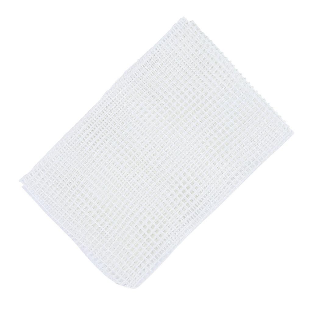 Household DIY Hand Made Crocheting Carpet Rug Knitting Mesh Cloth Accessory Tools(Mesh Cloth 50x50cmWood Handle Crochet Hook )