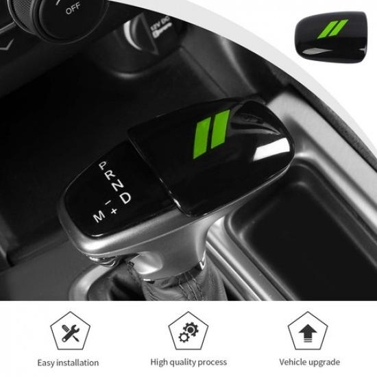 

Center Gear Shifter Knob Cover for Challenger Charger Durango 2015+ Black&Green