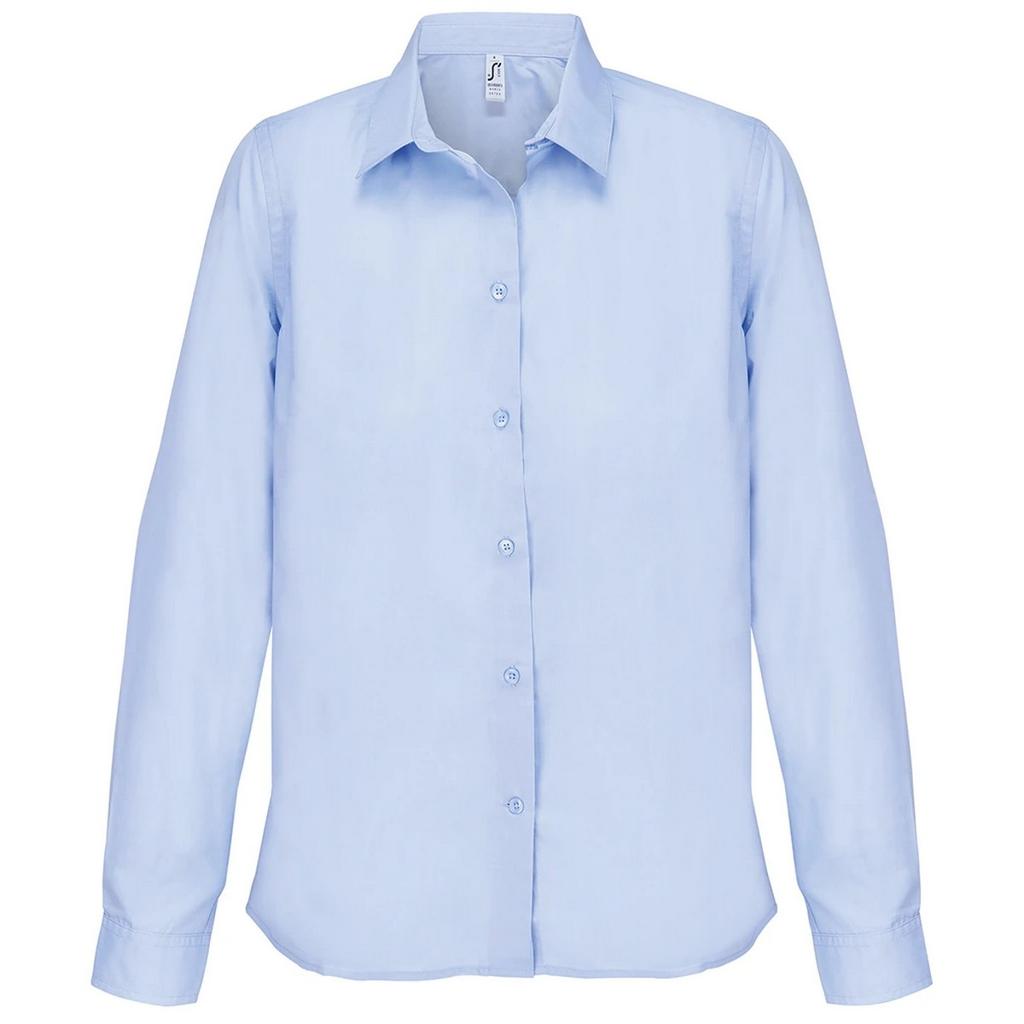 SOLS Womens/Ladies Bailey Poplin Long-Sleeved Shirt