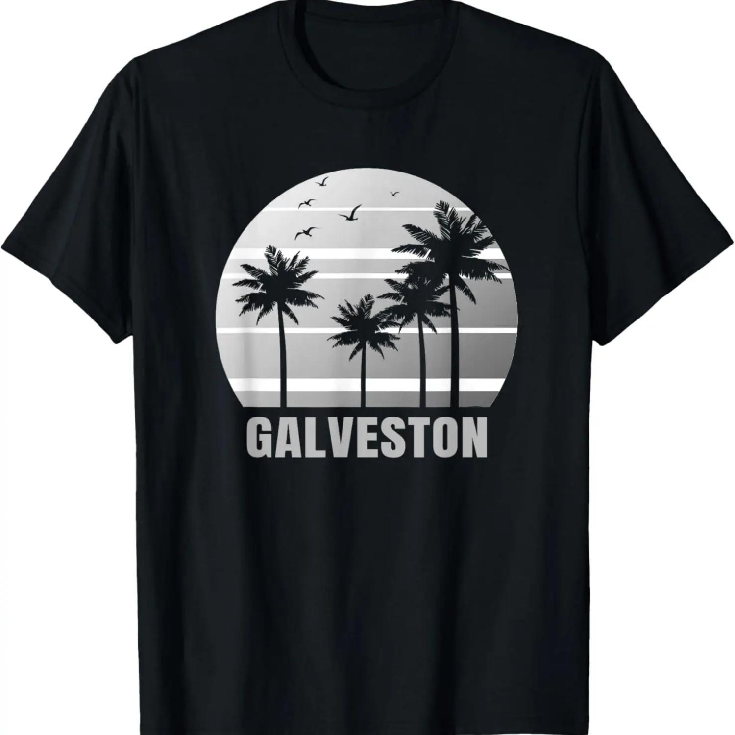 Galveston Texas Beach Vacation Souvenir T-Shirt S