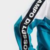 FILA Reppy Nostalgia Sport Striped Color Block Fashion Youth Vitality Retro Sports Stand Collar Jacket Men Jacket A11M433706FZA