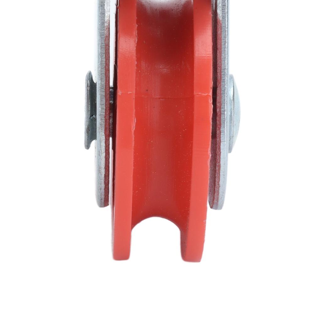 10pcs Single Groove Fixed Pulley Red Plastic Wheel Automatic Waterline Pulley Chicken House