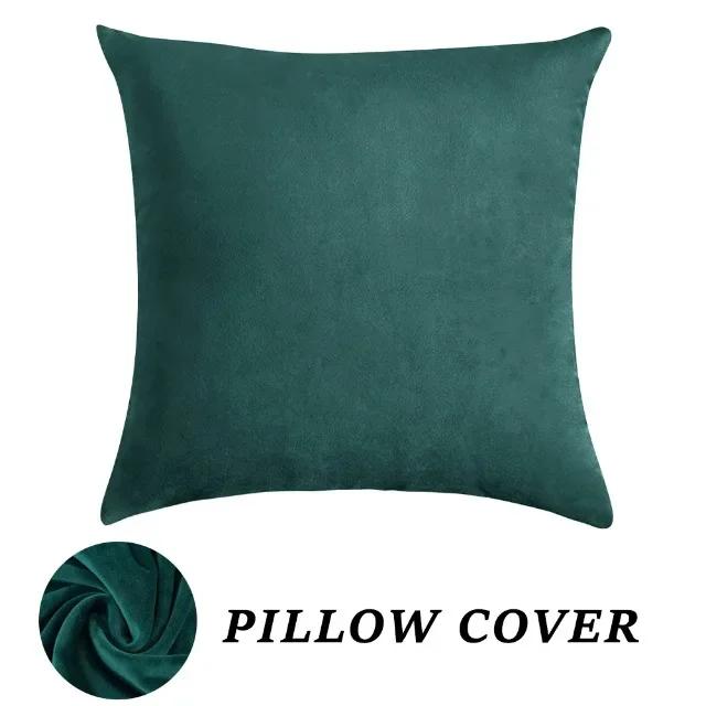Super Soft Velvet Pillow Cover Stretch Throw Pillowcase for Sofa Bed Decoration Backrest Cushion Cover Home Decor 1pc Squard