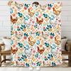 Cute Cock Blanket Chicken Digital Print Blanket Soft Plush Flannel Blanket For Sofa Office Camping