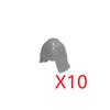MOC Medieval Knight Building Block Helmet Mask Soldier Weapon Short Trident Shoulder Armour Vest Gun Hoe Axe Sword Toy Gift K127
