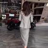 Autumn 2024 Elegant Women's Versatile Suit & Midi Skirt Two-Piece Set
