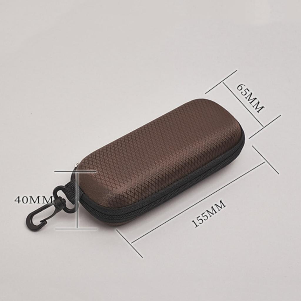 1pc Portable EVA Glasses Case with Carabiner Hook Colorful Sunglasses Hard Case Zipper Eyeglasses Protector Box Holder New 2025