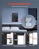 Wall Safe, 3-Tier Hidden Wall Safe with Fingerprint, Password, Key & Turning Knob, Q235 Cold-Rolled Steel In-Wall Box with Adjustable Shelves & Key
