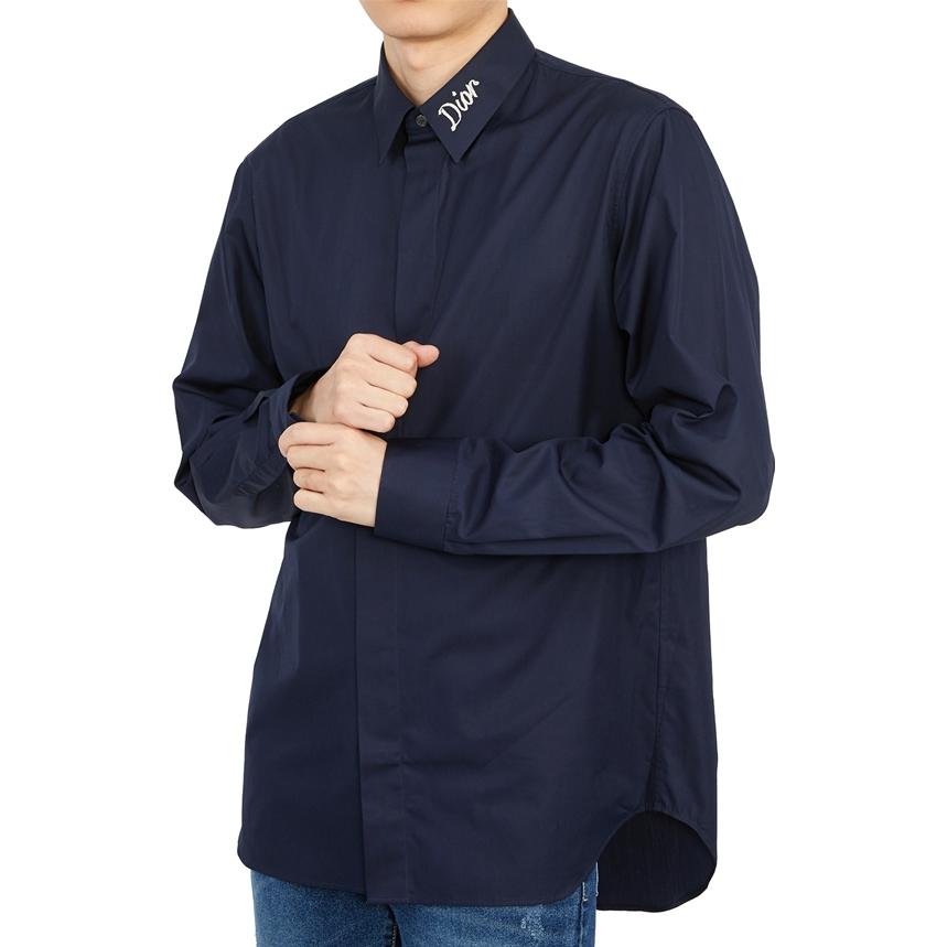 Dior SS23 Shirt Men's Dark Blue 293C522A1581-588