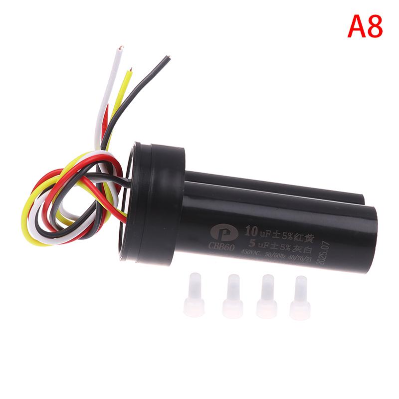 Cbb60 Double Capacitor 4-Wire Start Capacitor Dual Cylinder Semi-Automatic Washing Machine Starting Capacitor Four Wires