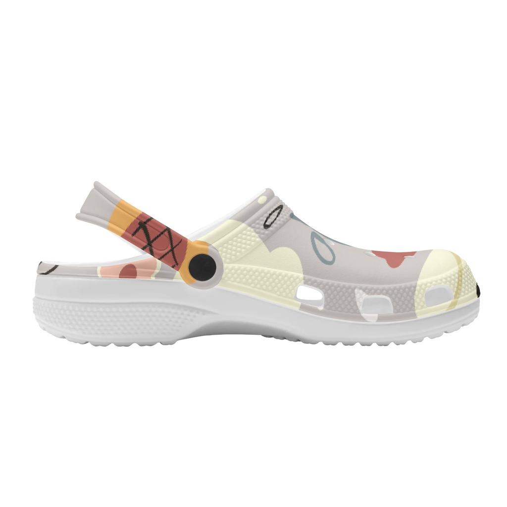 For Women Men EVA Clogs Cartoon Printed Flexible Breathable Slip On Garden Shoes Beach Pool Bathroom Home Home Slippers Beach Wear