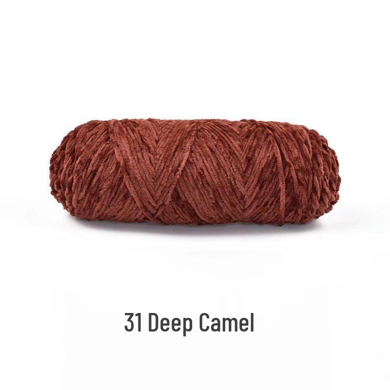 Handmade Chenille Yarn Ball: Velvet Thick Crochet and Knitting Material