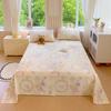 100% Cotton Floral Printing Bed Sheet Comfortable Skin Friendly Queen Flat Sheets for Bed High Quality Pure Cotton Bedsheet King