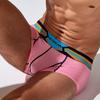 Men's Low Rise Ice Silk Boxer Briefs Quick Dry Athletic Underwear Breathable Sport Trunks for Men