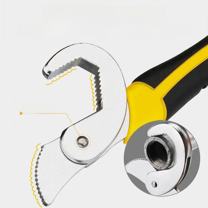 Arrizo Adjustable Multi-Purpose Wrench Set: Self-Tightening Pipe Clamp and Multi-Function Fast Pipe Wrench