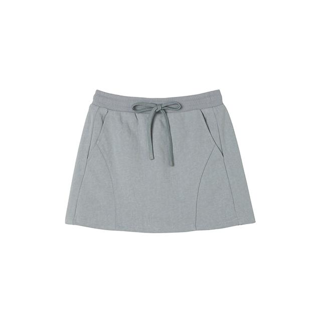 Rap Washed Cotton Label Mini Skirt Ar1Ws220