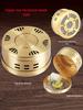 Portable Pure Copper Moxibustion Box with Cloth Cover and Mugwort Pad