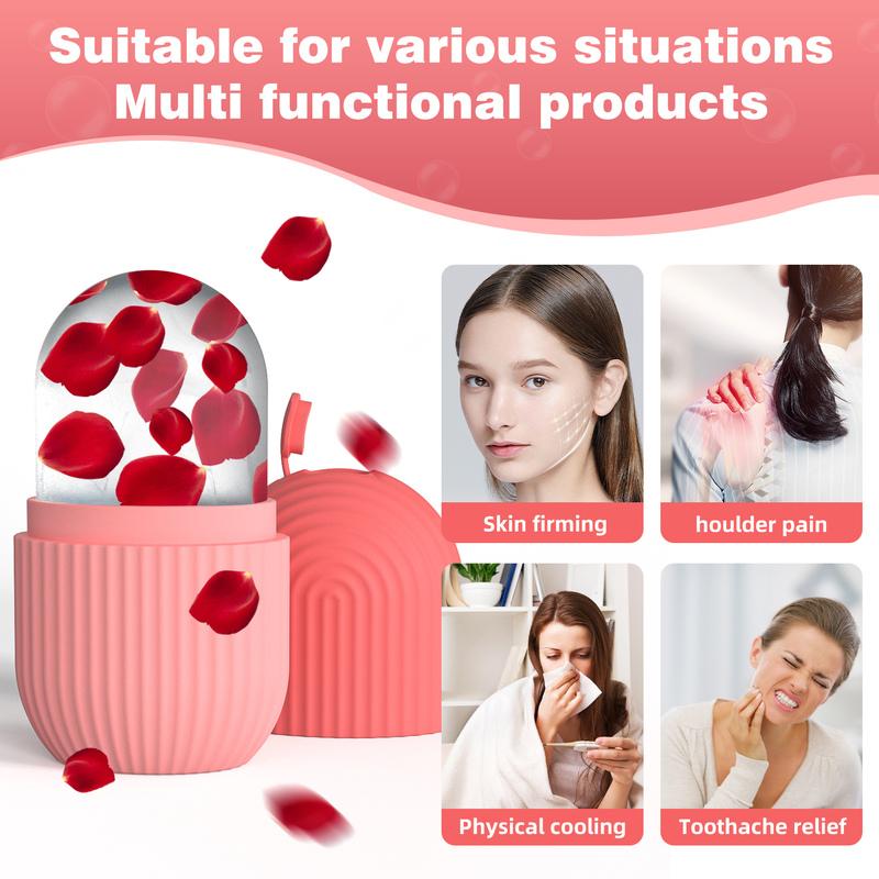 1 Stück Silikon-Gesichts-Eiswürfelform für Schönheit und Hautpflege Silikon-Gesichts-Eisroller