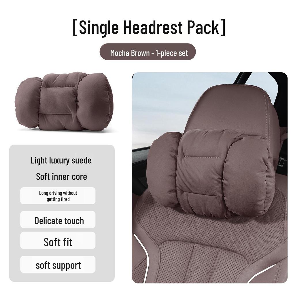 Honda Accessories: Flannel Headrests, Lumbar Supports, Neck Pillows for CRV, Fit, 11th Gen Civic, and Accord.