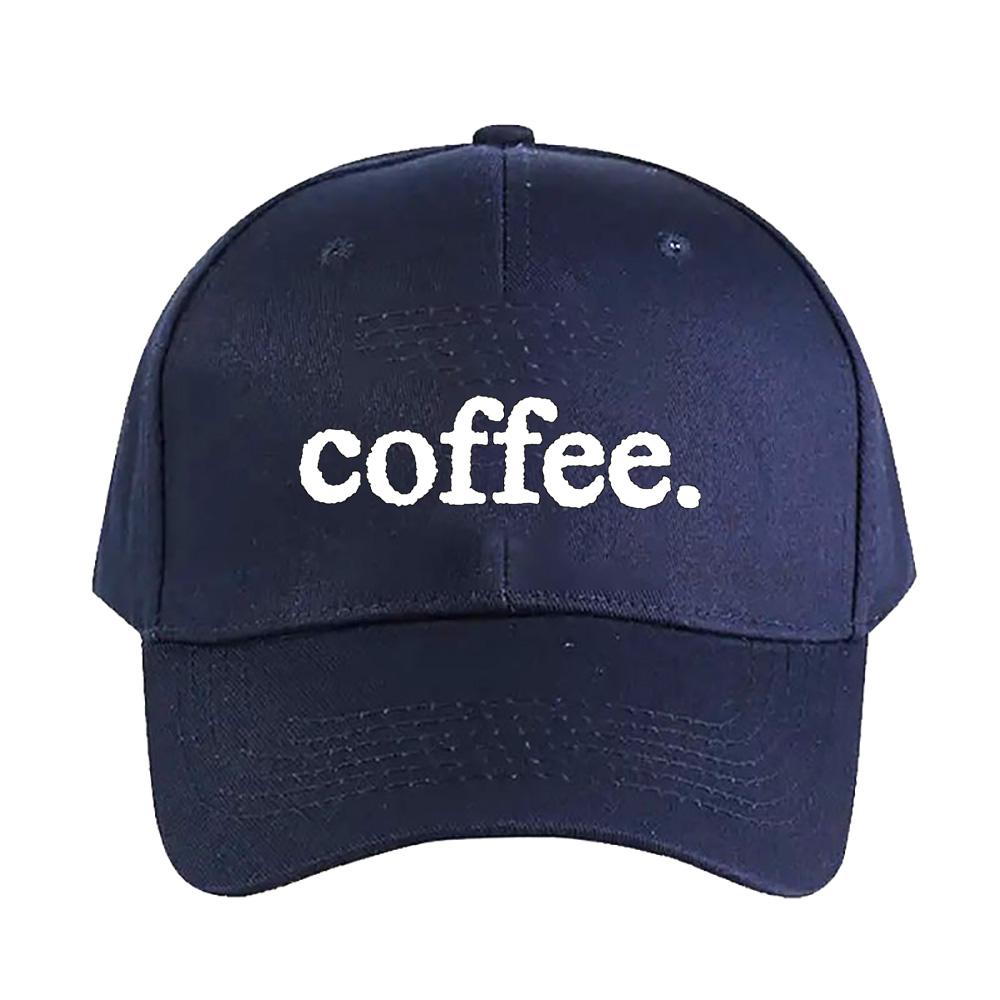 COFFEE Caps Summer Adult Baseball Cap Adjustable with Curved Brim Duckbill Hat Protection Sun Hats