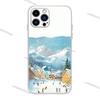 Natural Scenery Snow Mountain Phone Case for iPhone 16,15,14,13,12,11Pro,Max,17,Air,E,Mini Fingerprint Anti-Shock Rear Cover TPU