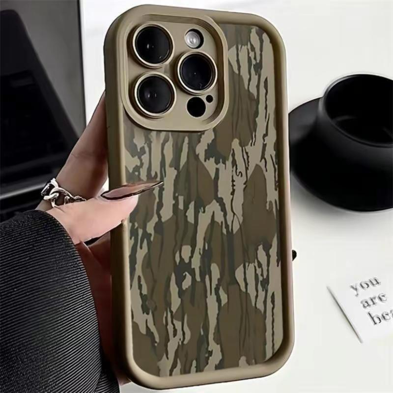 Minimalist Camo Pattern In Neutral Tones Stylish Phone Case For iPhone 15 16 17 16E 17E 14 13 12 11 Pro Max Plus Air
