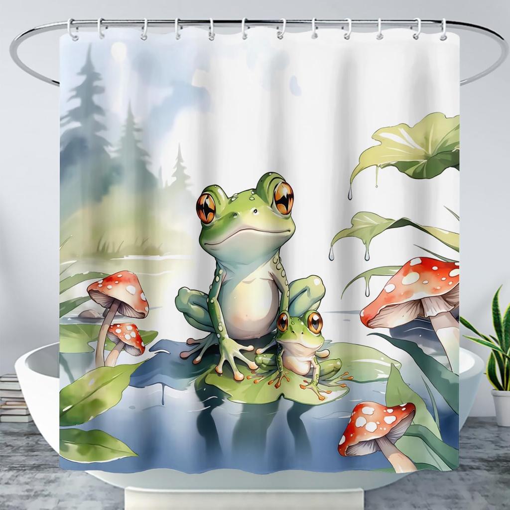 Kawaii Rabbit Pet Shower Curtain for Bathroom,Cute Animal Bunny Floral Waterproof Fabric Bath Curtain with Hooks,72" Wx72 H