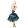 Christmas Ornaments Stree Decoration Girl Bithday Gift Xmas Plastic Hanging Decoration Dancing Silver Tutu Ballerina Christmas Gifts