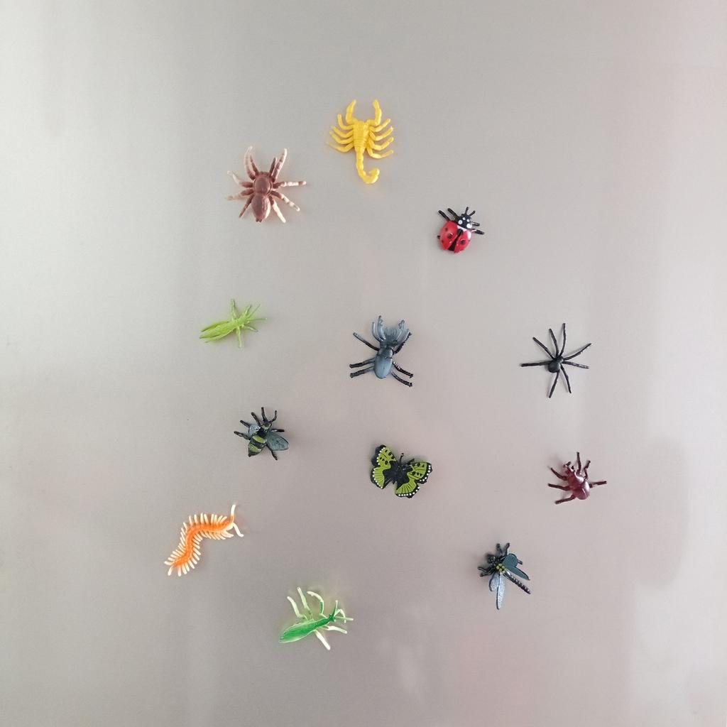 12 Pieces Of Quirky Insect Refrigerator Stickers With Magnets And Soft Rubber Refrigerator Stickers For Computers And Refrigerator Decorations