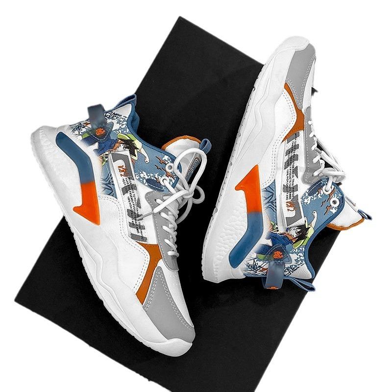 Men's Shoes New Autumn Running Sports Students Sports Leisure Running Junior High School Students Height Increase Students Basketball Tide Shoes
