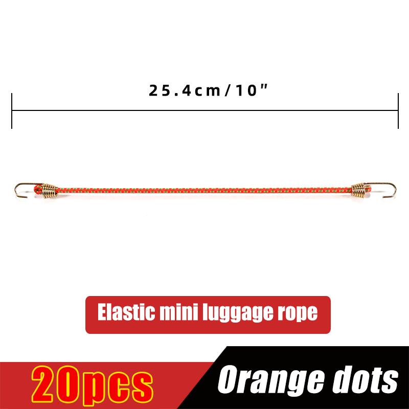 Elastic Bungee Cord Heavy Duty Luggage Straps Rope Hooks 25cm Stretch Tie Tent Outdoor Accessories