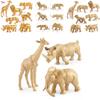 Gold Animal Figurine With Pliable Plastic Wildlife Model For Gift And Collection Display