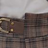 Maxza Buckle Detail Glencheck Semi Baggy Fit Pants Cd03ql001on