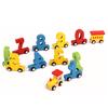 Kids Baby Wooden Train Wooden Number Learning Educational Toy