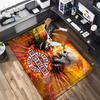 1PC Skull Dark Gothic Pattern printed Carpet Rug for Living Room Bedroom Home Sofa Decoration,Non-slip Floor Mat Floor mat