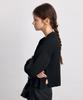 AVA MOLLI Ribbed Slim Fit Cardigan (Black)