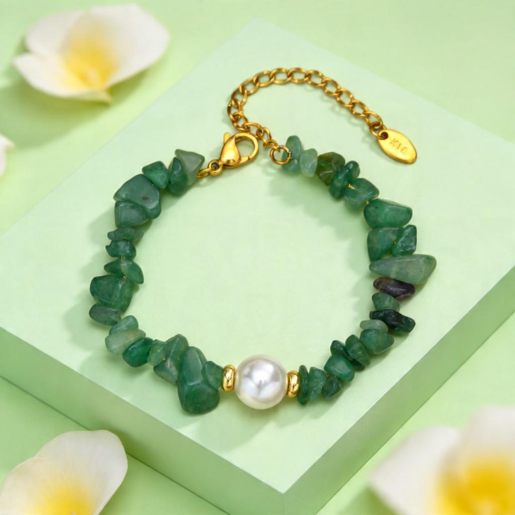 Irregular Turquoise Bead Bracelet for Women Natural Stone Gravel Chip Beads Bracelets Bohemian Braided Jewelry Bijoux Gift