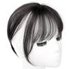 Fashion 3D Natural Invisible Seamless Air Bangs Wig Elegant French Fake Patch Synthetic Hair Piece for Girls Woman