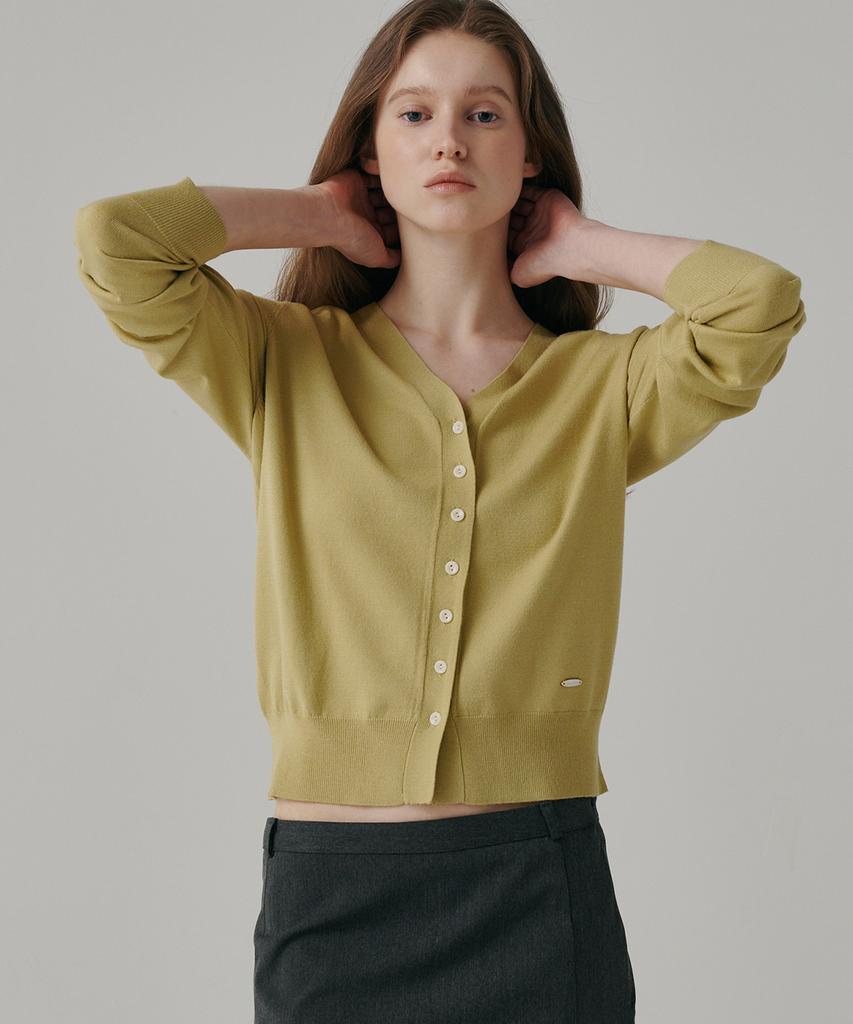 Banillaniteu Steady V-Neck Basic Cardigan