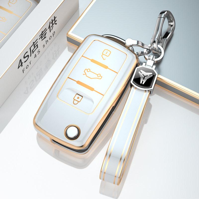 For Volkswagen VW Polo Golf Passat Tiguan Beetle Caddy T5 Up Eos Skoda Octavia Seat Leon Altea TPU Car Remote Key Case Cover