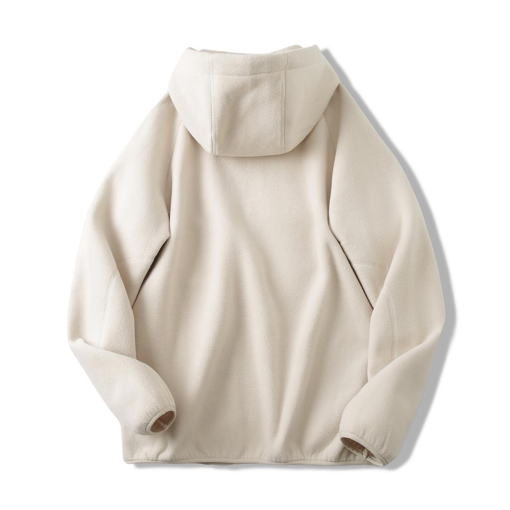 Autumn Winter  Sports Thick Warm Fleece Hoodie Men's Casual Comfortable Coat