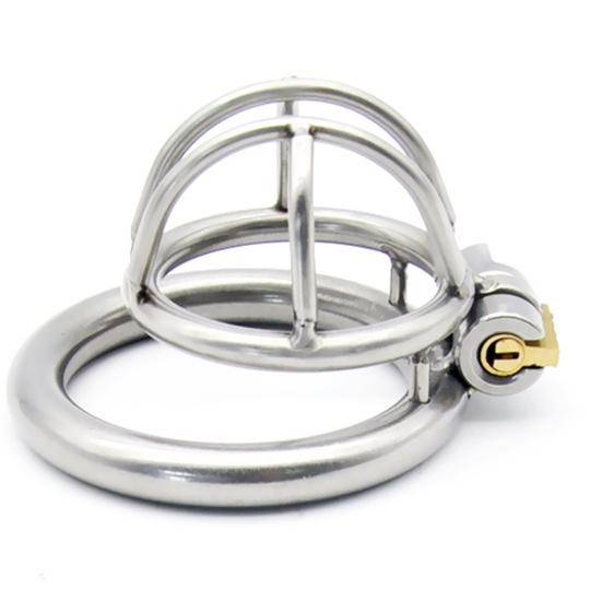 Male Stainless Penis Exercise Restraint Bondage Cock Cage Short Chastity Toy