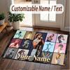 Custom Name Crystal Velvet Rug,Benson Boone Comfortable Anti Slip Floor Mat For Room Decoration