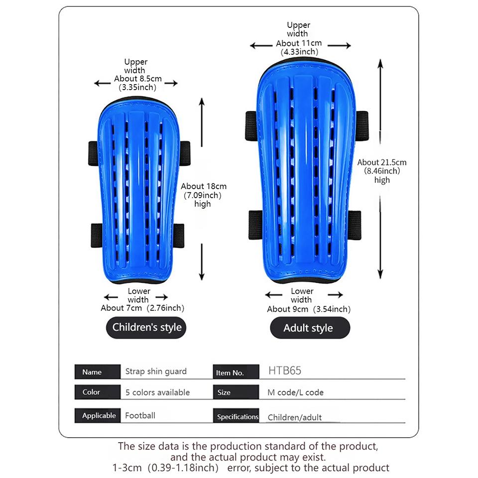 Loogdeel 1 Pair New Lightweight Youth Adult Shin Guards for Soccer Protective Shin Pads for Kids Boys Ages Training and Matches
