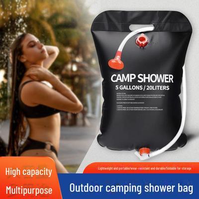 Portable Solar-Heated Water Bag for Camping and Outdoor Use