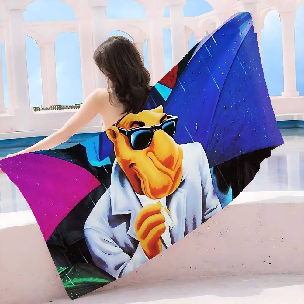 Fashion Brand C-Camel Logo Big Microfiber Beach Towels Quick Dry Towel Sand Beach Towels Pool Towel for Travel Swim Pool Yoga